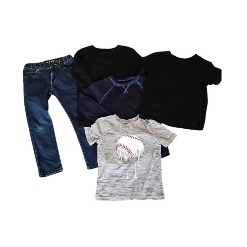 Boys Lot 5 Items Gymboree Crazy 8 Jumping Beans Thermals Jeans Size 4-6